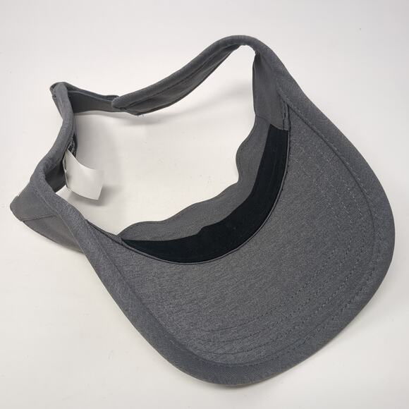Level Builders Strapback Visor Hat Gray One Size Embroidered Under Armour - Picture 7 of 9